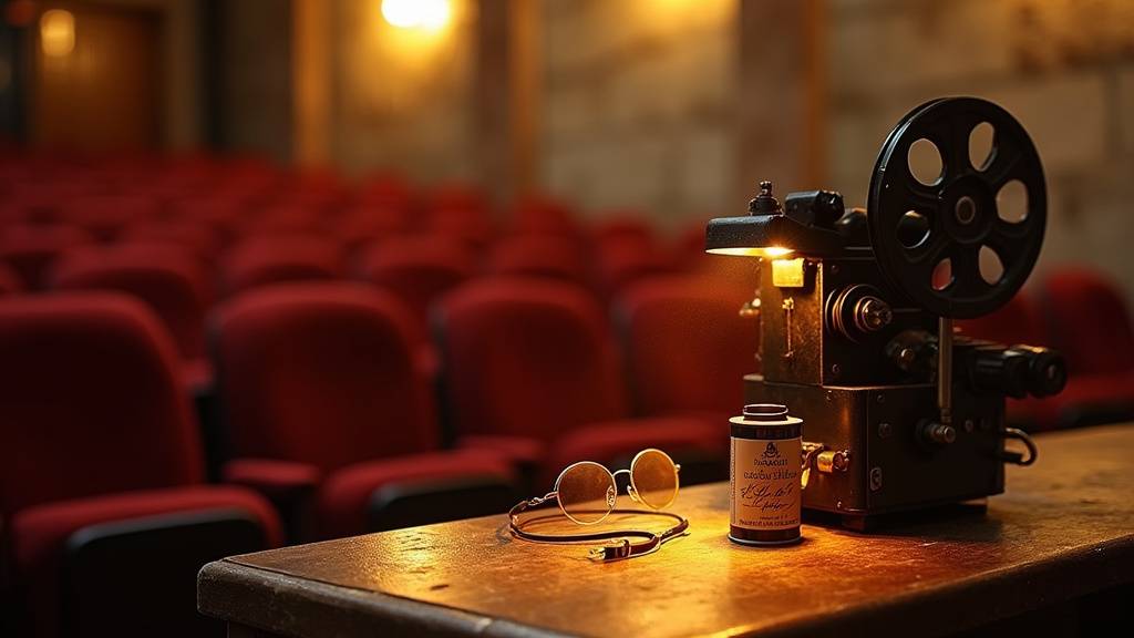 Intérieur vintage de le cinéma de patrimoine avec ses fauteuils rouges