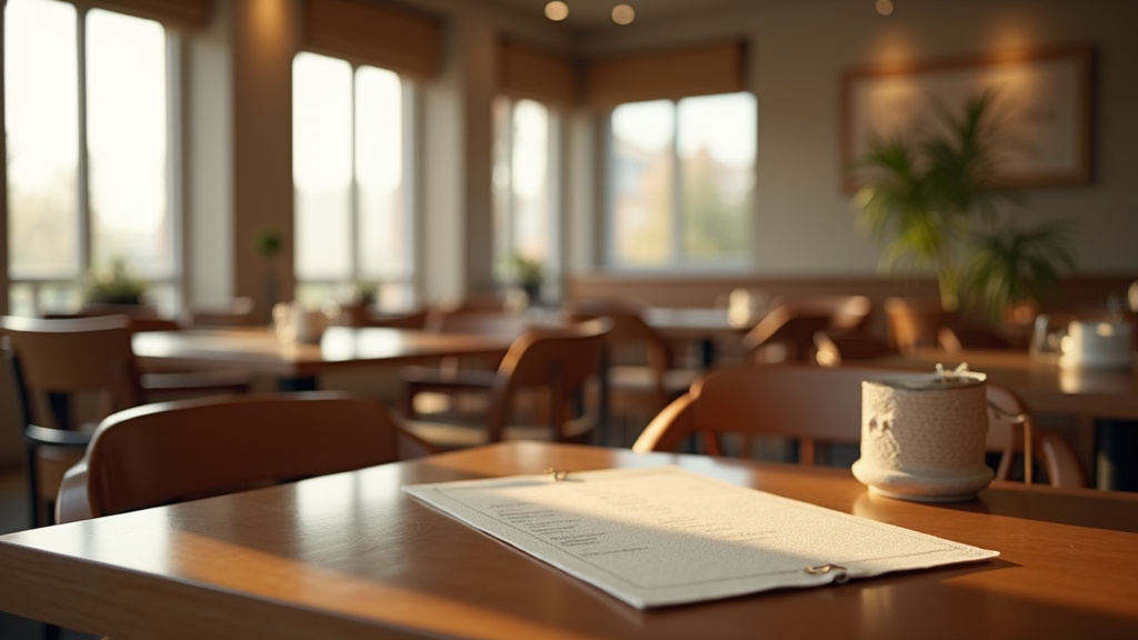 Aménagement intérieur de restaurant avec tables et chaises bien choisies