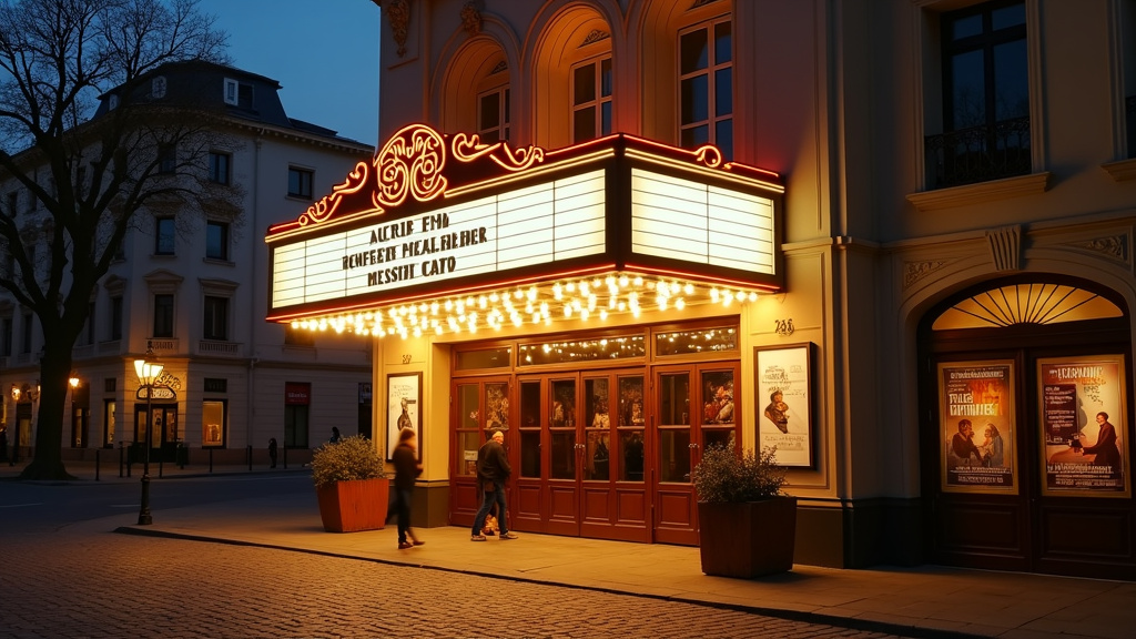 Salle de cinéma Grand Écran avec écran géant et sièges confortables