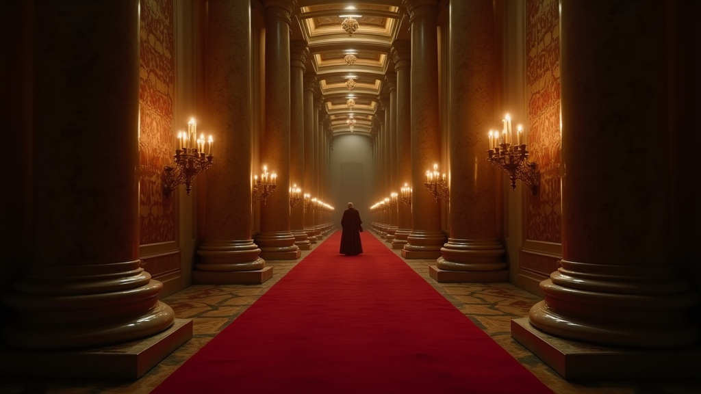Scène de vote dans le conclave du film