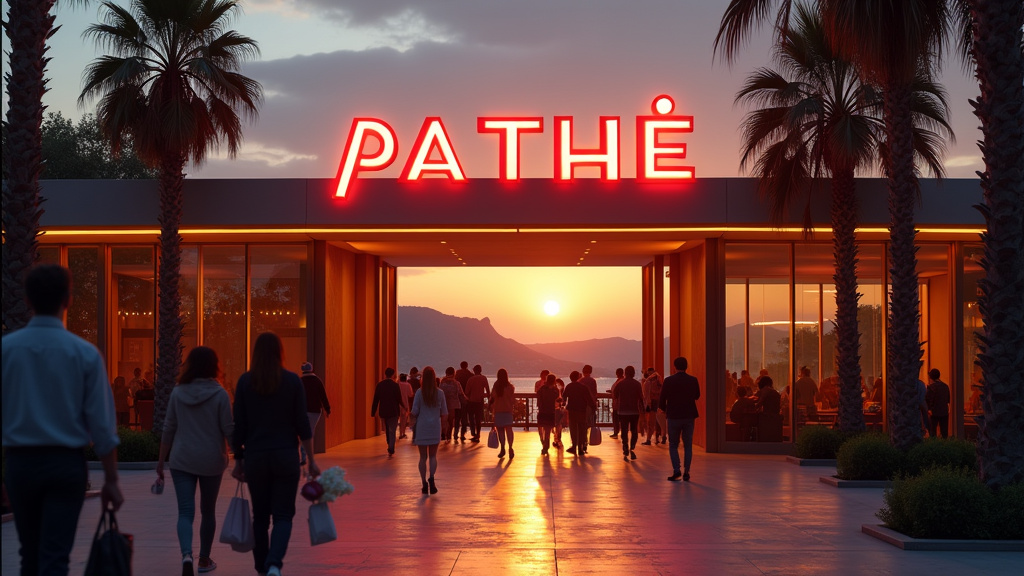 Façade moderne du cinéma Pathé Plan de Campagne