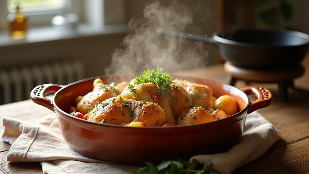 Vue d'ensemble d'une cuisine rustique avec des bols de légumes colorés