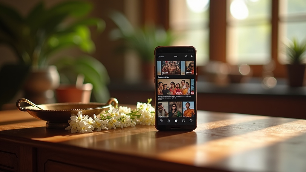 Capture d'écran d'une communauté en ligne dédiée aux séries tamoules