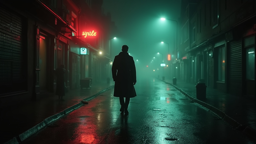 Scène emblématique de Seven avec les personnages dans une pièce sombre