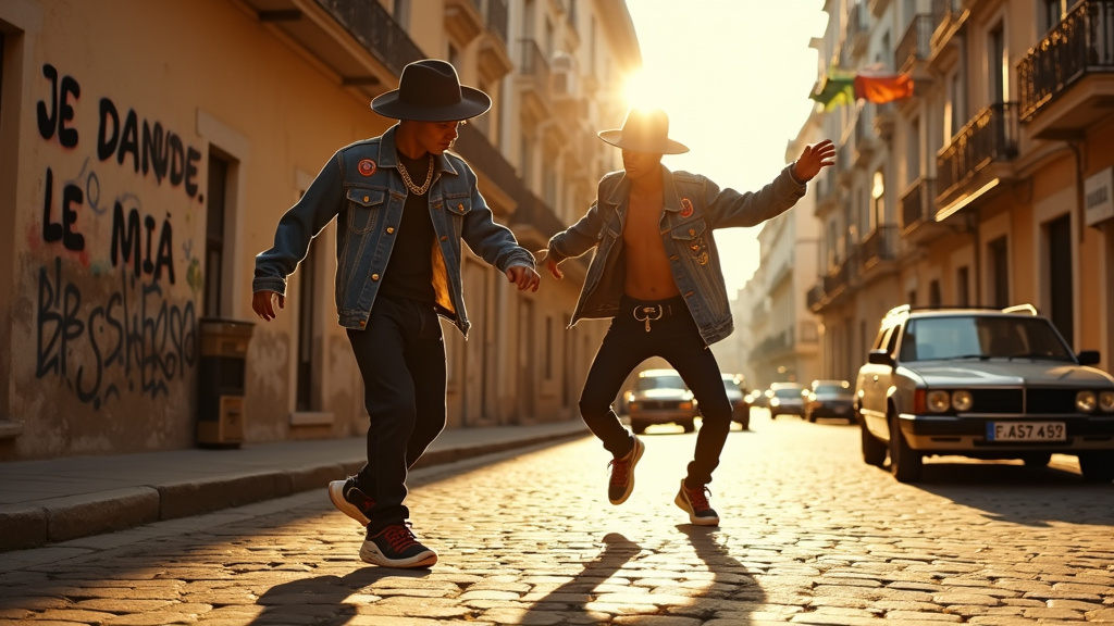 Scène du clip Je danse le Mia, recréant une ambiance de soirée rétro